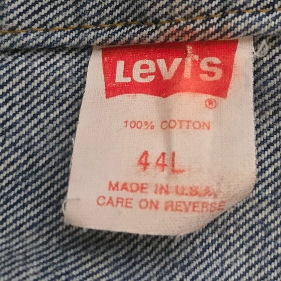 Vtg Oct. 1987's Levi's Wmn's Type 3 Denim Trucker Jacket 71506 - 44L* - Picture 6 of 7
